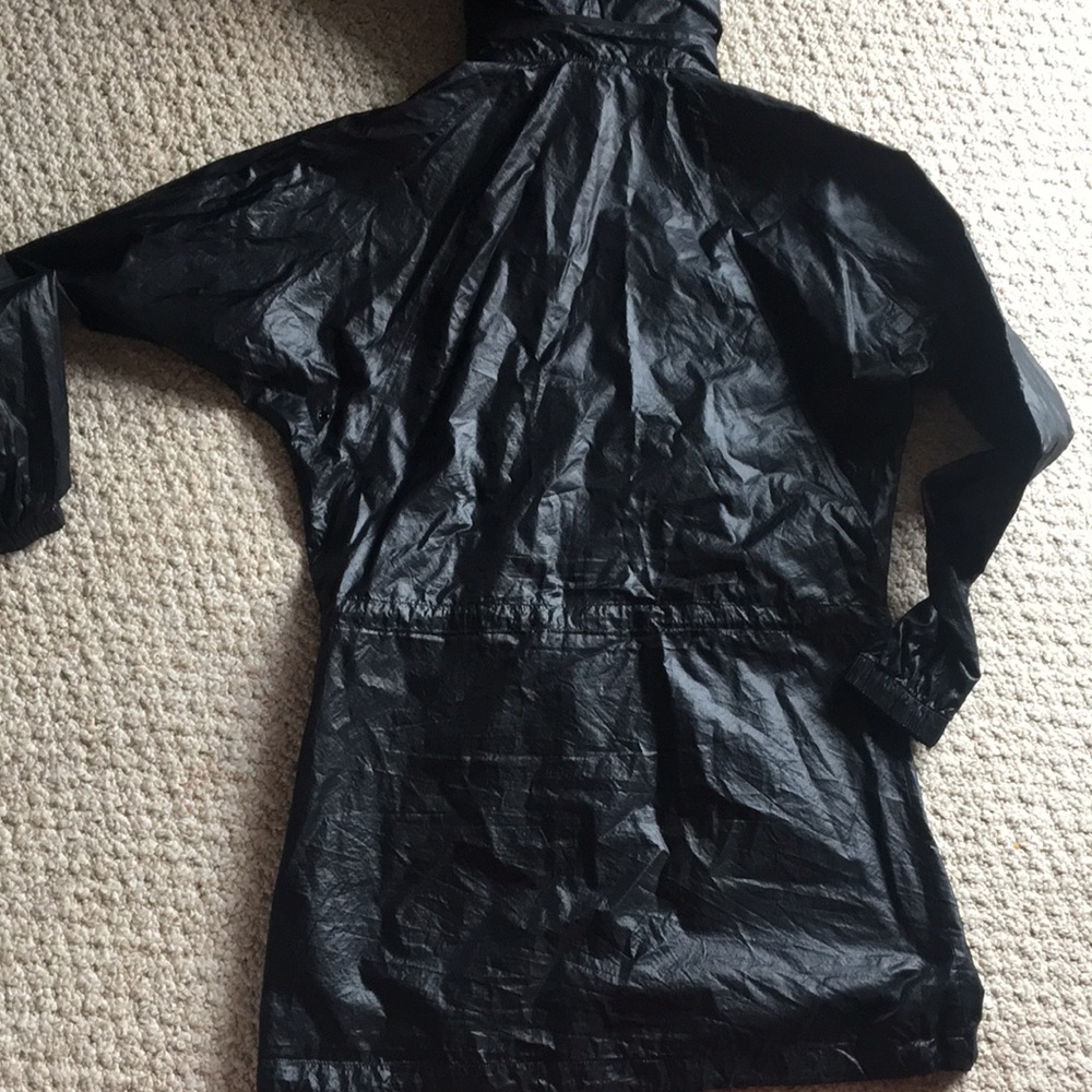 Nike NSW Casual windbreaker windrunner black packable jacket long black FC cinch - Picture 8 of 16